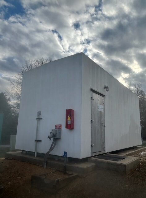 Metal building after cleaning
