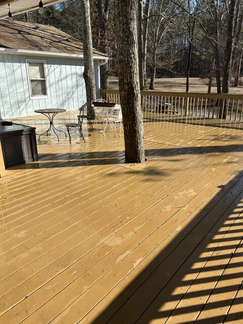 Wood deck