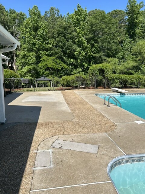 Pool deck & patio after cleaning